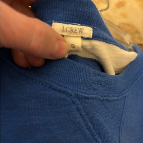 J. Crew Blue Long Sleeve Tee - Picture 2 of 2
